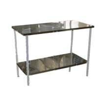 Стол на металлическом каркасе с полкой 600*900*750(900) - fgospostavki.ru - Апрелевка