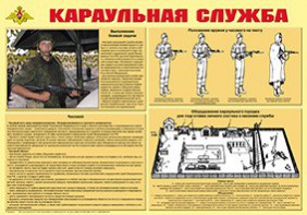 Плакат "Караульная служба" - fgospostavki.ru - Апрелевка