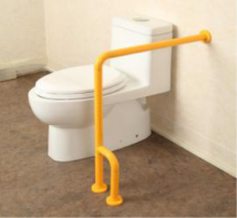 Поручень опорный с боковой опорой "Антибак" 700 х 600 х 120 миллиметров - fgospostavki.ru - Апрелевка