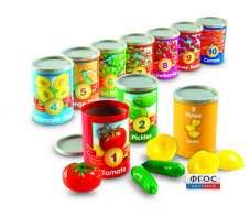 Набор для счета от 1 до 10 "Консервы" - fgospostavki.ru - Апрелевка