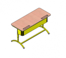 Стол ученический "Асташка -2" двухместный регулируемый - fgospostavki.ru - Апрелевка
