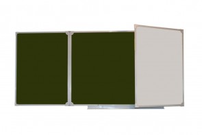 Доска аудиторная трехэлементная магнитная комбинированная эмалированная (3000*1000) - fgospostavki.ru - Апрелевка