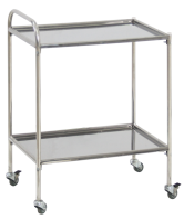 Столик процедурный передвижной с двумя полками из нержавеющей стали - fgospostavki.ru - Апрелевка