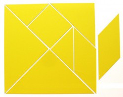 Магнитная головоломка "Танграм" (жёлтый) - fgospostavki.ru - Апрелевка