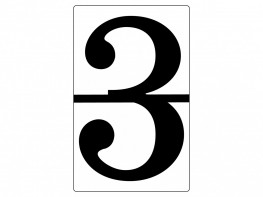 Набор магнитных карточек "Произвольный размер "3" (3 штуки) - fgospostavki.ru - Апрелевка