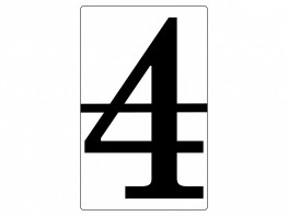 Набор магнитных карточек "Произвольный размер "4" (6 штук) - fgospostavki.ru - Апрелевка