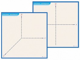 Фрагмент (демонстрационный) маркерный (двухсторонний) "Координатная плоскость" - fgospostavki.ru - Апрелевка