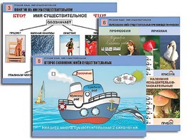 Комплект таблиц "Русский язык. Имя существительное" (12 таблиц, формат А1, ламинированные) - fgospostavki.ru - Апрелевка