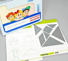 Игровой набор "Танграм" (с комплектом карточек) - fgospostavki.ru - Апрелевка