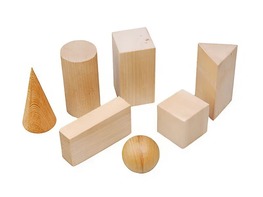 Набор "Тела геометрические" (деревянные) - fgospostavki.ru - Апрелевка