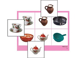 Логопедическое лото "Посуда" (4 планшета, 24 карточки, цветное, ламинированное) - fgospostavki.ru - Апрелевка