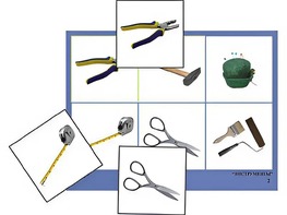 Логопедическое лото "Инструменты" (4 планшета, 24 карточки, цветное, ламинированное) - fgospostavki.ru - Апрелевка