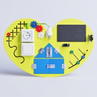 Бизиборд «Большое жёлтое сердце» - fgospostavki.ru - Апрелевка