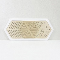 Декоративная тактильная панель - «Рельефные многоугольные формы» - fgospostavki.ru - Апрелевка