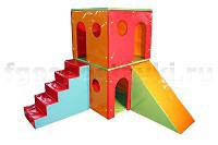 Домик игровой двухэтажный (комплект) - fgospostavki.ru - Апрелевка