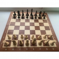 Шахматные фигуры Стаунтон Премиум № 5 со складной турнирной доской - fgospostavki.ru - Апрелевка