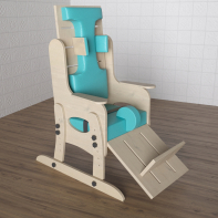 Стул для ребенка с ОВЗ с регулируемой подножкой «Адаптация» №2 - fgospostavki.ru - Апрелевка