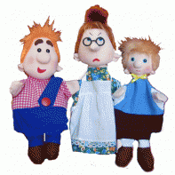 Набор перчаточных кукол "Карлсон, который живет на крыше" - fgospostavki.ru - Апрелевка