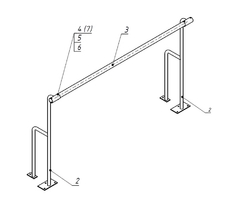 Станок хореографический напольный (1,5 метра, однорядный) - fgospostavki.ru - Апрелевка