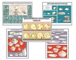 Плакаты ПРОФТЕХ "Виды посуды" (15 пл, винил, 70х100) - fgospostavki.ru - Апрелевка