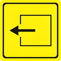 Тактильный знак (выход из помещения) 100х100 - fgospostavki.ru - Апрелевка