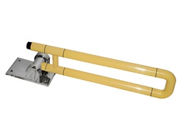 Поручень откидной с антибактериальным покрытием (желтый) - fgospostavki.ru - Апрелевка