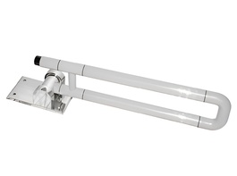 Поручень откидной с антибактериальным покрытием (белый) - fgospostavki.ru - Апрелевка