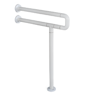 Поручень напольно-настенный с антибактериальным покрытием (белый) - fgospostavki.ru - Апрелевка