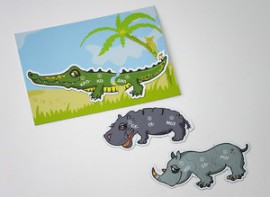 Магнитный пазл "Чей хвост?" - fgospostavki.ru - Апрелевка