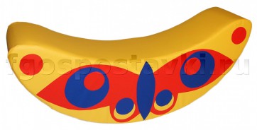 Мягкий модуль "Качалка-бабочка" (120х30х50 сантиметров) - fgospostavki.ru - Апрелевка