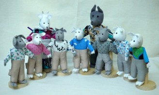 Шагающий театр "Волк и 7 козлят" (9 персонажей) - fgospostavki.ru - Апрелевка