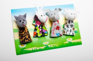 Пальчиковый театр "Волк и козлята" (4 персонажа) - fgospostavki.ru - Апрелевка