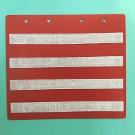 Красный лист-вкладыш в папку ПЕКС БОЛЬШАЯ  для карточек 4*4 см - fgospostavki.ru - Апрелевка