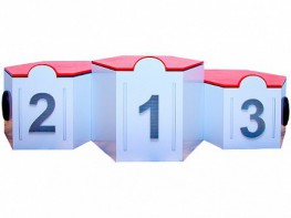 Электрифицированный интерактивный наградной пьедестал "Первый, второй, третий" - fgospostavki.ru - Апрелевка