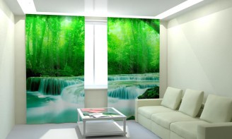 Комплект светонепроницаемых штор "Быстрая река" - fgospostavki.ru - Апрелевка