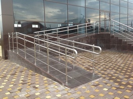 Перила для входной группы с двойным поручнем - fgospostavki.ru - Апрелевка