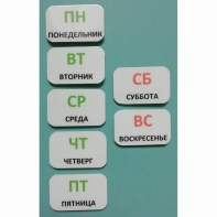 Набор карточек "Дни недели" - fgospostavki.ru - Апрелевка