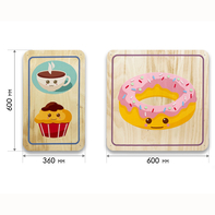 Набор стеновых панелей «Милая еда - Завтрак» - fgospostavki.ru - Апрелевка