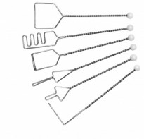 Постановочные зонды на витых ручках (с кочергой), шесть шариков. Комплект из 6 зондов - fgospostavki.ru - Апрелевка