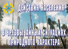 Комплект плакатов "Действия населения в ЧС природного характера" - fgospostavki.ru - Апрелевка