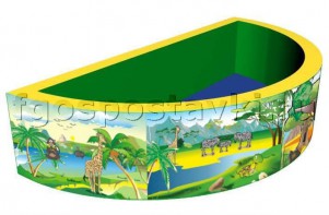 Бассейн с шариками полукруглый с шелкографией - fgospostavki.ru - Апрелевка