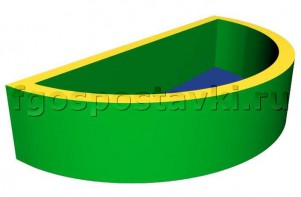 Сухой бассейн полукруглый (без рисунка) - fgospostavki.ru - Апрелевка