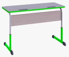 Парта SMARTY KEY двухместная регулируемая по высоте с антивандальной кромкой - fgospostavki.ru - Апрелевка