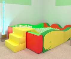 Бассейн «Кит» с горкой - fgospostavki.ru - Апрелевка