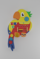 Бизиборд «Разноцветный попугай» - fgospostavki.ru - Апрелевка