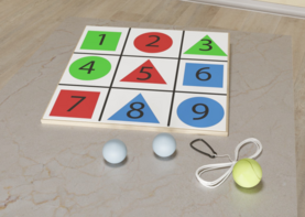 Мишень напольная цветная с цифрами - fgospostavki.ru - Апрелевка