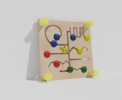 Тактильно-развивающая панель с лабиринтами - fgospostavki.ru - Апрелевка