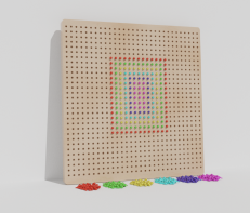 Тактильно-развивающая панель «Радужная мозаика» - fgospostavki.ru - Апрелевка