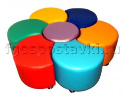 Комплект пуфиков "Цветик" - fgospostavki.ru - Апрелевка