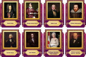 Стенд "Портреты великих британцев" - fgospostavki.ru - Апрелевка